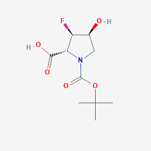 (2R,3R,4S)-1-Boc-3-fluoro-4-hydroxypyrrolidine-2-carboxylic Acid