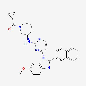 (R)-Cyclopropyl[3-[[4-[6-methoxy-2-(2-naphthyl)-1-benzimidazolyl]-2-pyrimidinyl]amino]-1-piperidyl]methanone