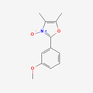 molecular formula C12H13NO3 B13909471 2-(3-Methoxyphenyl)-4,5-dimethyloxazole 3-oxide 