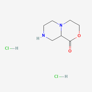 4,6,7,8,9,9a-hexahydro-3H-pyrazino[2,1-c][1,4]oxazin-1-one;dihydrochloride