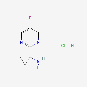 1-(5-Fluoropyrimidin-2-yl)cyclopropan-1-aminehydrochloride