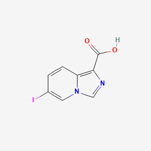 molecular formula C8H5IN2O2 B13909520 6-Iodoimidazo[1,5-a]pyridine-1-carboxylic acid 