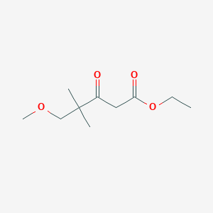 molecular formula C10H18O4 B13909529 Ethyl 5-methoxy-4,4-dimethyl-3-oxopentanoate 