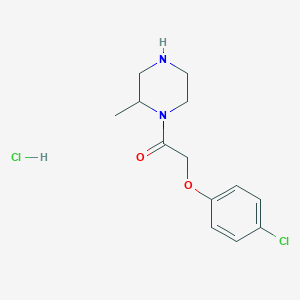 1-[(4-Chlorophenoxy)acetyl]-2-methylpiperazine hydrochloride