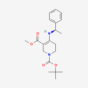 molecular formula C20H28N2O4 B13909561 1-O-tert-butyl 5-O-methyl 4-[[(1R)-1-phenylethyl]amino]-3,6-dihydro-2H-pyridine-1,5-dicarboxylate 