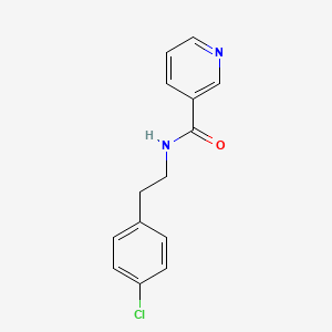 molecular formula C14H13ClN2O B13909568 N-[2-(4-chlorophenyl)ethyl]pyridine-3-carboxamide 