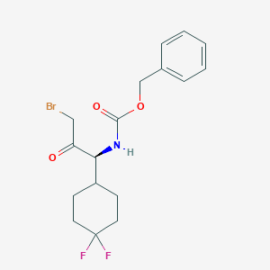 Benzyl (S)-(3-bromo-1-(4,4-difluorocyclohexyl)-2-oxopropyl)carbamate