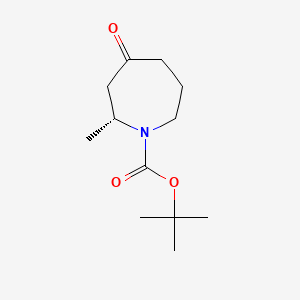 tert-butyl (2R)-2-methyl-4-oxo-azepane-1-carboxylate