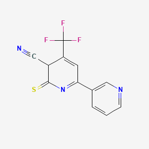 6-Sulfanylidene-4-(trifluoromethyl)-5,6-dihydro[2,3'-bipyridine]-5-carbonitrile