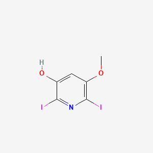 2,6-Diiodo-5-methoxypyridin-3-ol