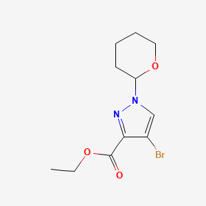 Ethyl 4-bromo-1-(oxan-2-yl)-1H-pyrazole-3-carboxylate