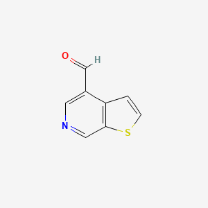 molecular formula C8H5NOS B13909643 Thieno[2,3-C]pyridine-4-carbaldehyde 