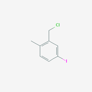 molecular formula C8H8ClI B13909656 2-(Chloromethyl)-4-iodo-1-methylbenzene CAS No. 1261621-68-4