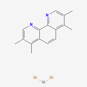 molecular formula C16H16Br2N2Ni B13909662 DIBROMO(3,4,7,8-TETRAMETHYL-1,10-PHENANTHROLINE-KappaN1,KappaN10)-NICKEL 