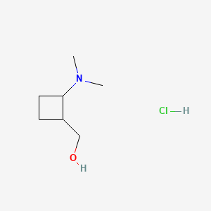 [2-(Dimethylamino)cyclobutyl]methanol;hydrochloride