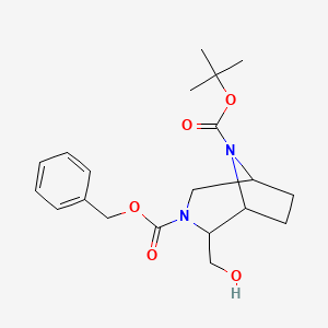 O3-benzyl O8-tert-butyl (1S,2S,5R)-2-(hydroxymethyl)-3,8-diazabicyclo[3.2.1]octane-3,8-dicarboxylate