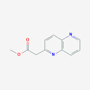 molecular formula C11H10N2O2 B1390970 Methyl 2-(1,5-naphthyridin-2-yl)acetate CAS No. 1092350-71-4