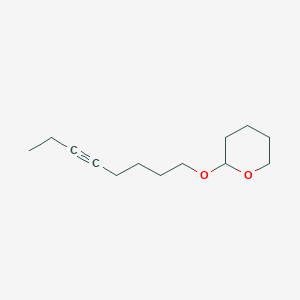 molecular formula C13H22O2 B13909707 2H-Pyran, tetrahydro-2-(5-octynyloxy)- CAS No. 66800-19-9