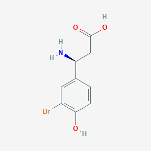 (3S)-3-amino-3-(3-bromo-4-hydroxyphenyl)propanoic acid