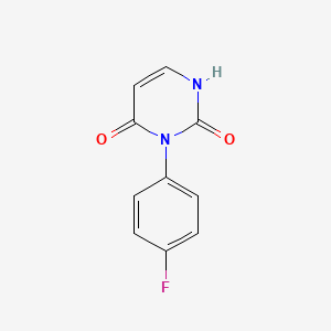 molecular formula C10H7FN2O2 B1390974 3-(4-氟苯基)嘧啶-2,4(1H,3H)-二酮 CAS No. 1204297-90-4