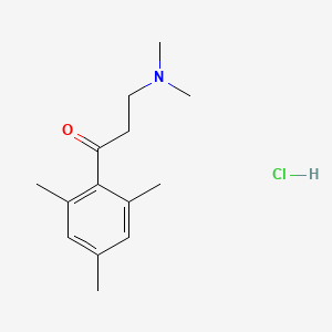 molecular formula C14H22ClNO B13909746 1-Propanone,4,6-trimethylphenyl)-, hydrochloride CAS No. 93760-26-0