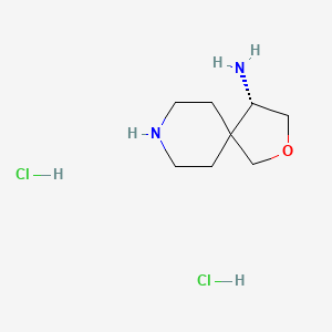 molecular formula C8H18Cl2N2O B13909756 (4S)-2-oxa-8-azaspiro[4.5]decan-4-amine dihydrochloride 