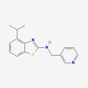 molecular formula C16H17N3S B1390978 4-异丙基-N-(吡啶-3-基甲基)-1,3-苯并噻唑-2-胺 CAS No. 1204296-26-3