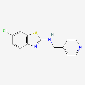 molecular formula C13H10ClN3S B1390979 6-氯-N-(吡啶-4-基甲基)-1,3-苯并噻唑-2-胺 CAS No. 1204296-24-1