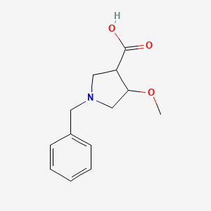 1-benzyl-4-methoxy-pyrrolidine-3-carboxylic Acid