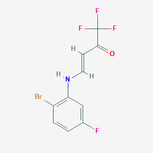 (e)-4-(2-Bromo-5-fluorophenylamino)-1,1,1-trifluorobut-3-en-2-one