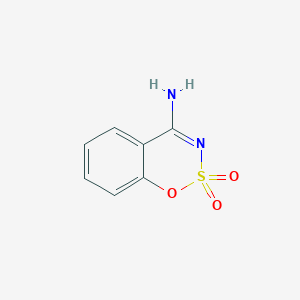 molecular formula C7H6N2O3S B13909843 4-Amino-1,2lambda6,3-benzoxathiazine-2,2-dione 