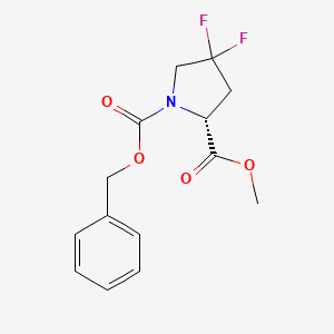 1-Benzyl 2-methyl (R)-4,4-difluoropyrrolidine-1,2-dicarboxylate