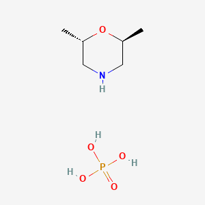 molecular formula C6H16NO5P B13909888 (2S,6S)-2,6-dimethylmorpholine;phosphoric acid 