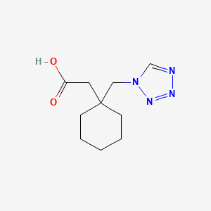 molecular formula C10H16N4O2 B1390989 [1-(1H-tetrazol-1-ylmethyl)cyclohexyl]acetic acid CAS No. 1189749-68-5