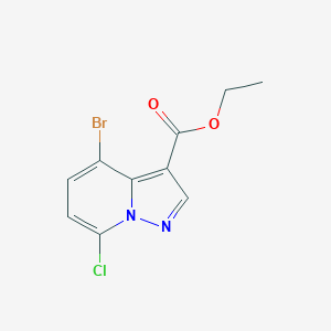 Ethyl 4-bromo-7-chloro-pyrazolo[1,5-a]pyridine-3-carboxylate