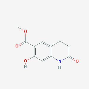 7-Hydroxy-2-oxo-1,2,3,4-tetrahydro-quinoline-6-carboxylic acid methyl ester