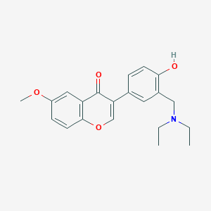 molecular formula C21H23NO4 B139099 7-Methoxy-4'-hydroxy-3'-diethylaminomethylisoflavone CAS No. 129596-76-5