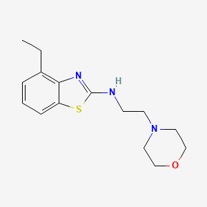 4-ethyl-N-(2-morpholin-4-ylethyl)-1,3-benzothiazol-2-amine