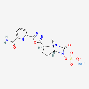 molecular formula C14H13N6NaO7S B13909910 Antibacterial agent 46 