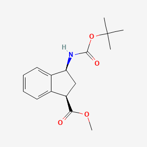 Methyl cis-3-(tert-butoxycarbonylamino)indane-1-carboxylate