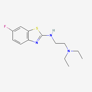 molecular formula C13H18FN3S B1390992 N,N-二乙基-N'-(6-氟-1,3-苯并噻唑-2-基)乙烷-1,2-二胺 CAS No. 1204297-89-1