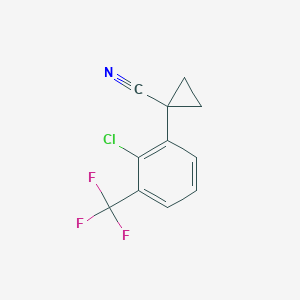 1-(2-Chloro-3-(trifluoromethyl)phenyl)cyclopropane-1-carbonitrile