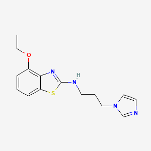 molecular formula C15H18N4OS B1390993 N-(3-(1H-咪唑-1-基)丙基)-4-乙氧基苯并[d]噻唑-2-胺 CAS No. 1207000-47-2