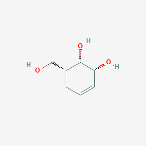 molecular formula C7H12O3 B13909942 (1S,2R,6R)-6-(hydroxymethyl)cyclohex-3-ene-1,2-diol 