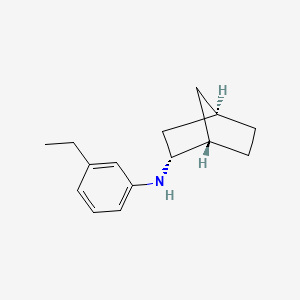 molecular formula C15H21N B13909958 endo-N-(3-ethylphenyl)norbornan-2-amine 