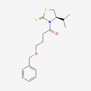 4-phenylmethoxy-1-[(4R)-4-propan-2-yl-2-sulfanylidene-1,3-thiazolidin-3-yl]butan-1-one