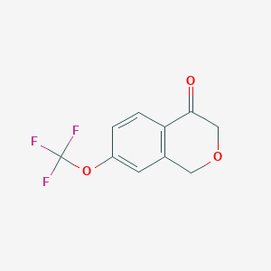 molecular formula C10H7F3O3 B13909980 7-(Trifluoromethoxy)isochroman-4-one 