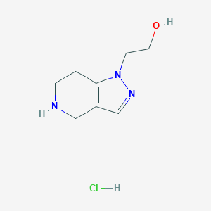 molecular formula C8H14ClN3O B13909983 2-(4,5,6,7-Tetrahydropyrazolo[4,3-c]pyridin-1-yl)ethanol diHCl 