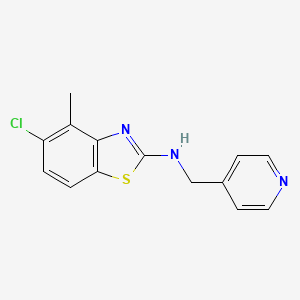 molecular formula C14H12ClN3S B1391000 5-氯-4-甲基-N-(吡啶-4-基甲基)苯并[d]噻唑-2-胺 CAS No. 1207031-97-7