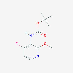 molecular formula C11H15FN2O3 B13910022 tert-Butyl (4-fluoro-2-methoxypyridin-3-yl)carbamate 